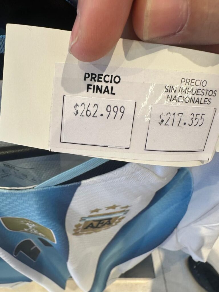 PRECIO CAMISETA SELECCION ARGENTINA FUTBOL