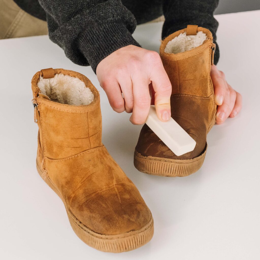 COMO LIMPIAR BOTAS DE GAMUZA