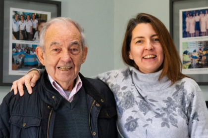 DOMINGO PONTE Y SU HIJA DE LA FABRICA TEXTIL PONTEX FORMOSA