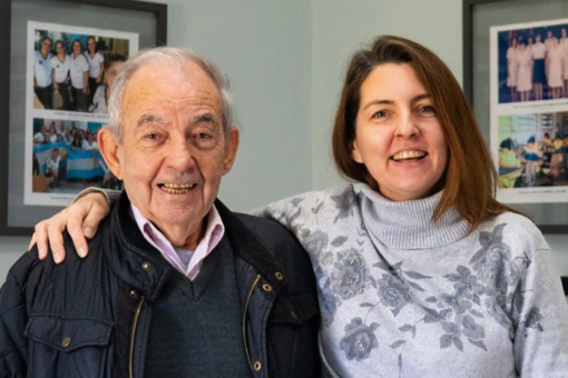 DOMINGO PONTE Y SU HIJA DE LA FABRICA TEXTIL PONTEX FORMOSA