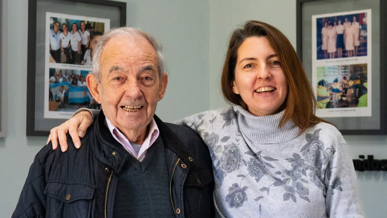 DOMINGO PONTE Y SU HIJA DE LA FABRICA TEXTIL PONTEX FORMOSA