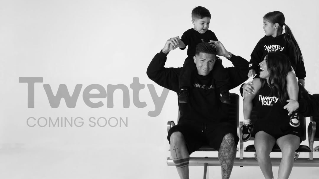 ENZO FERNANDEZ PRESENTA SU NUEVA MARCA DE INDUMENTARIA URBANA TWENTY FOUR