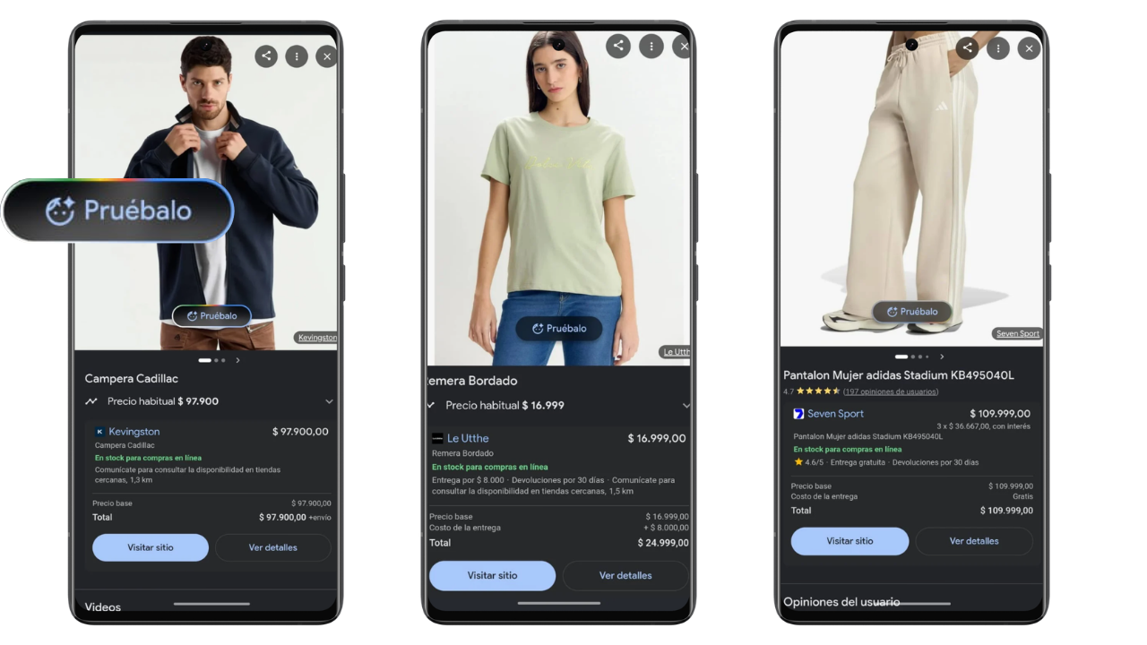 GOOGLE PRESENTA SU PROBADOR VIRTUAL CON INTELIGENCIA ARTIFICIAL