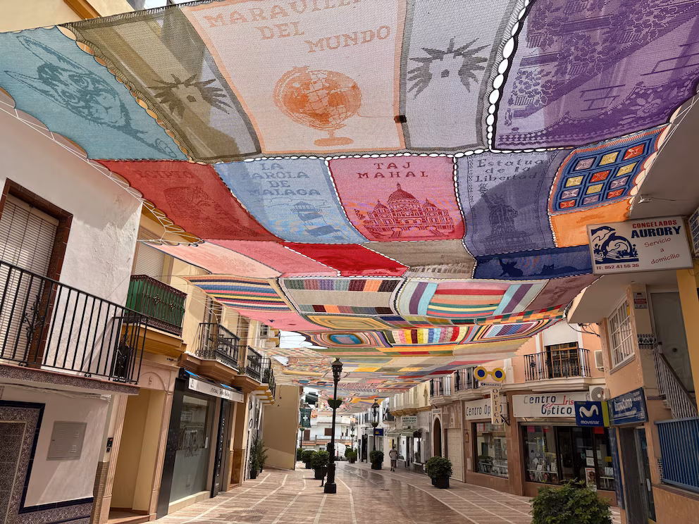 TECHO DE CROCHET DE UNA CIUDAD DE MALAGA