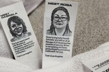 LA MARCA LOS ANGELES APPAREL UTILIZA SUS ETIQUETAS PARA MOSTRAR A LOS TRABAJADORES Y SUS HISTORIAS QUE FABRICAN LAS PRENDAS