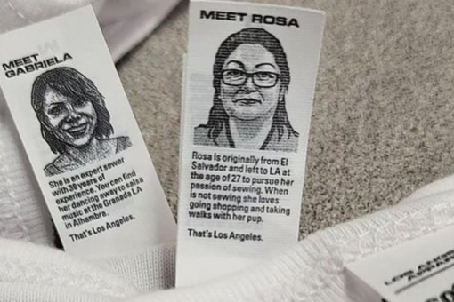LA MARCA LOS ANGELES APPAREL UTILIZA SUS ETIQUETAS PARA MOSTRAR A LOS TRABAJADORES Y SUS HISTORIAS QUE FABRICAN LAS PRENDAS