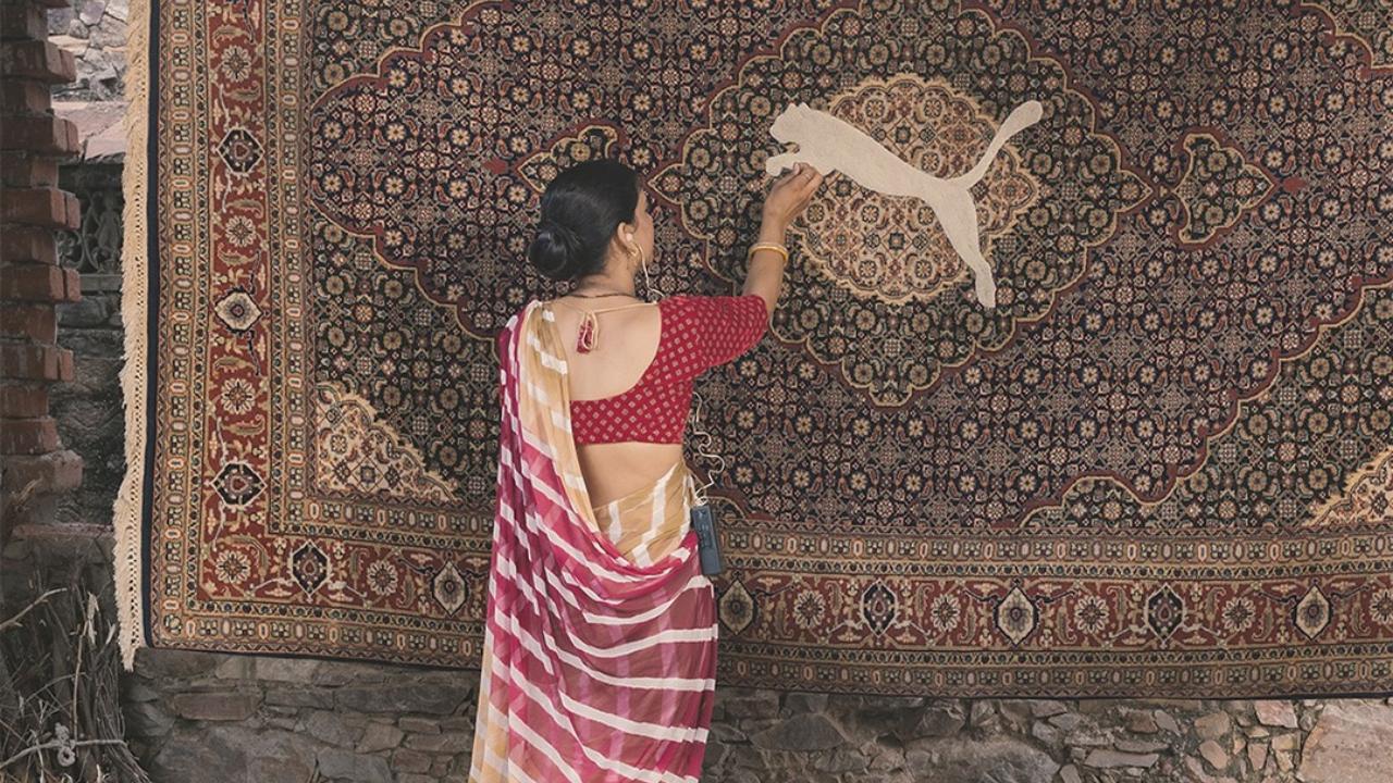PUMA crea una colección de alfombras artesanales inspirada en la tradición textil de India junto a Jaipur Rugs